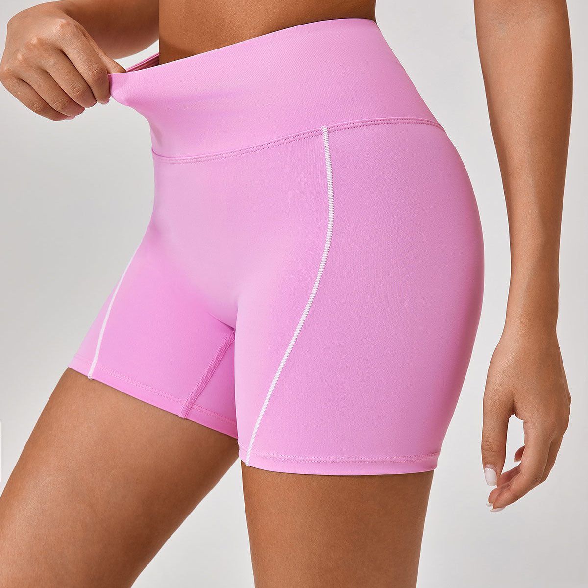 Belltoile™ Pembe Yüksek Streç Yoga Pantolonu