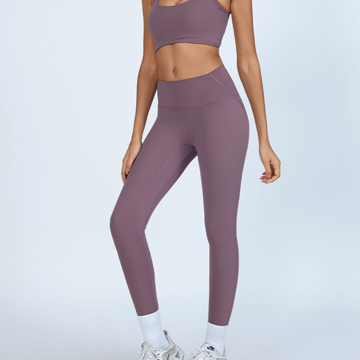 Belltoile™ Mor Yüksek Streç Yoga Taytı