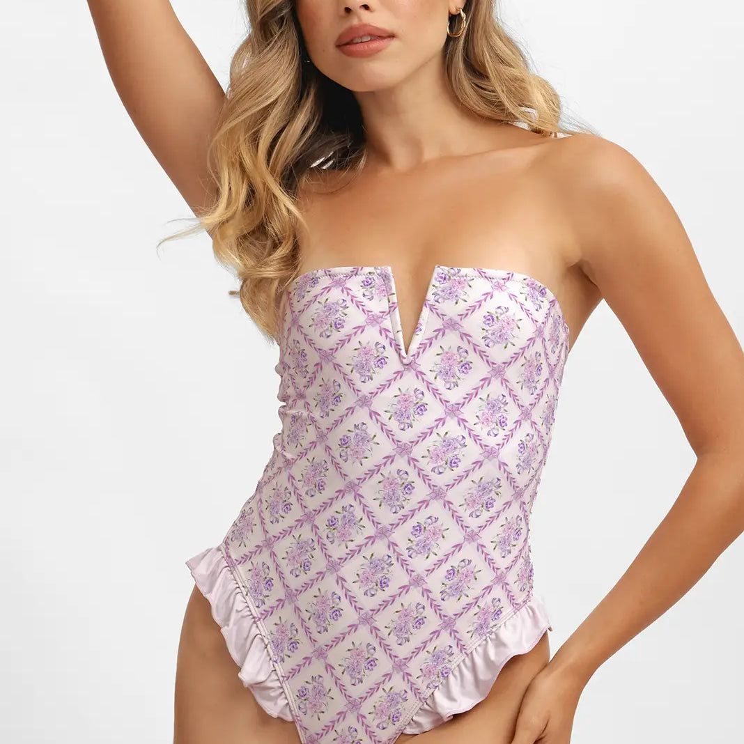 Belltoile™ Lily Fırfırlı Tek Parça / Lavanta Çayı (Son İndirim)