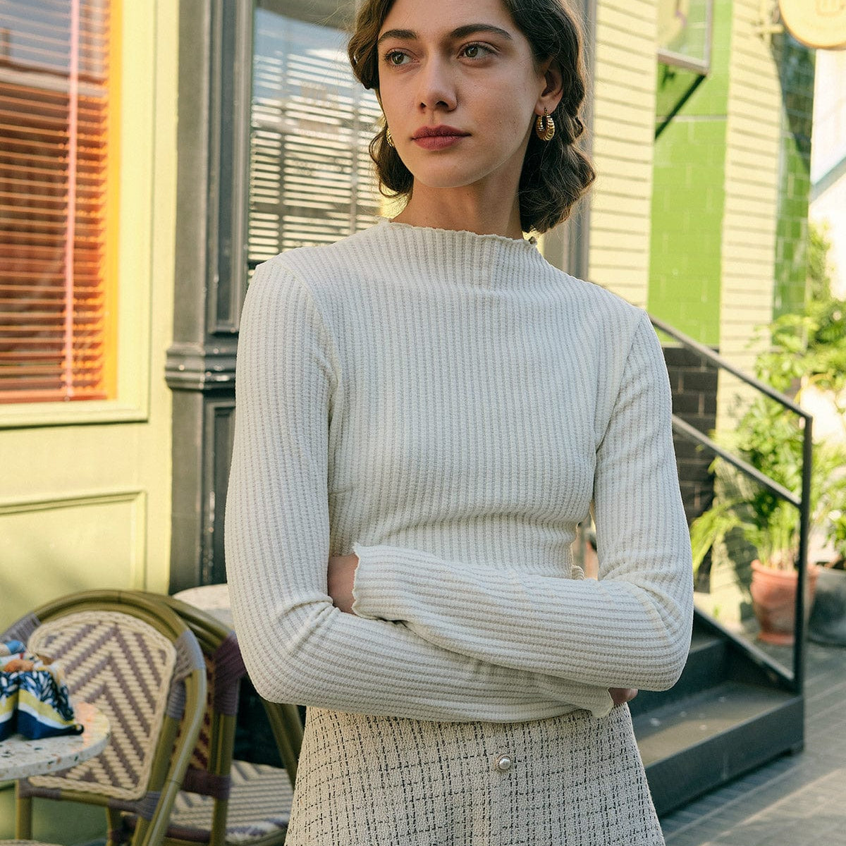 Belltoile™ Düz Yarım Yaka Slim Fit Tişört