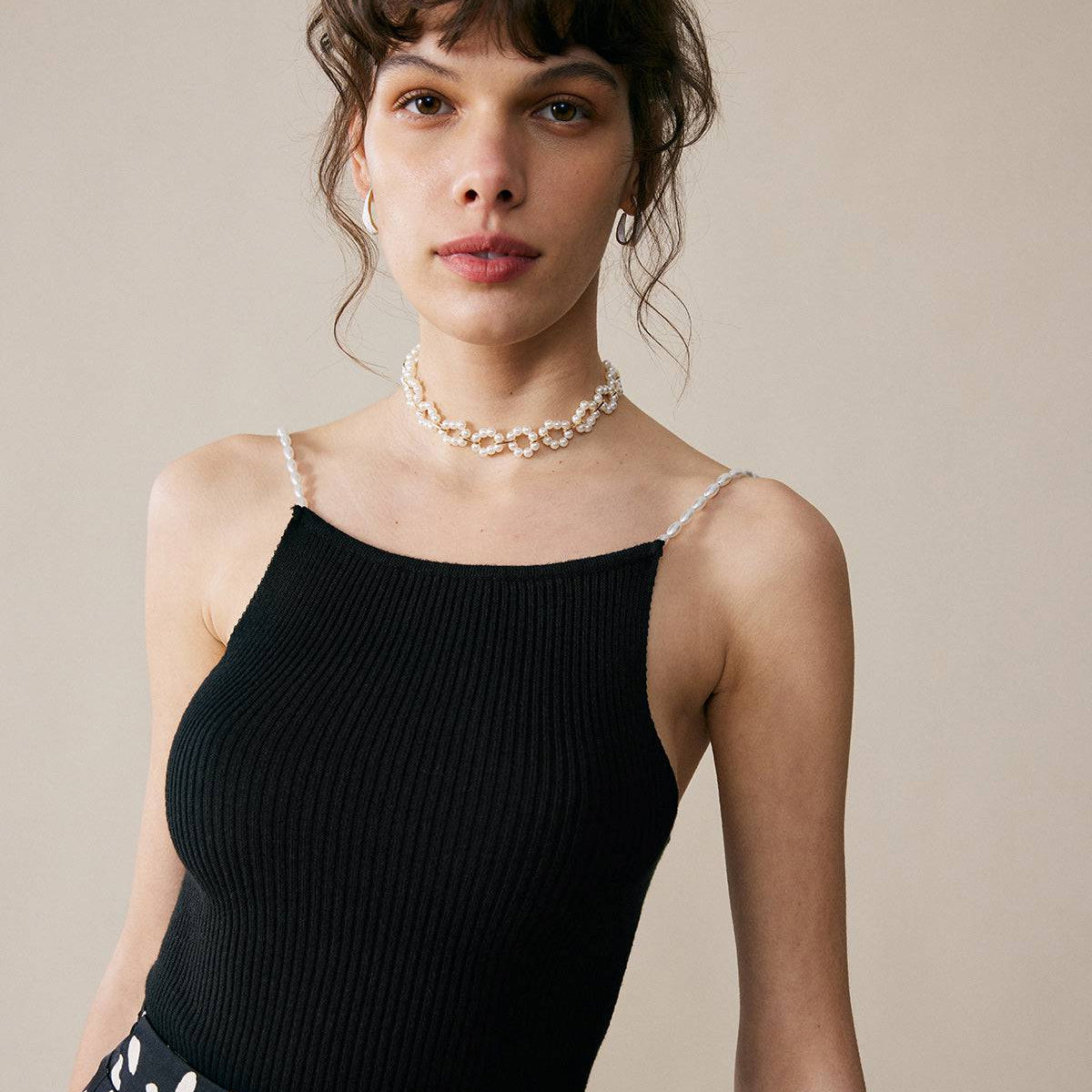 Belltoile™ Boncuklu Askılı Nervürlü Cami Üst