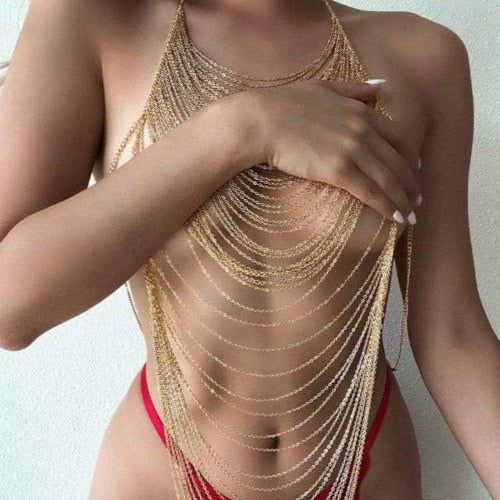 Belltoile™ AGATHA Altın Vücut Zinciri