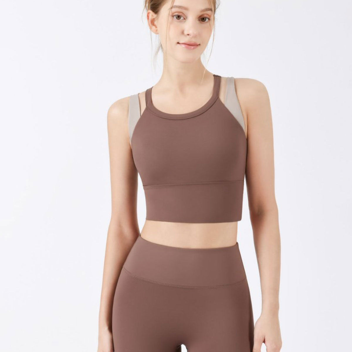 Belltoile™ Coffee X-Cross Yoga Atlet - Hafif Destek