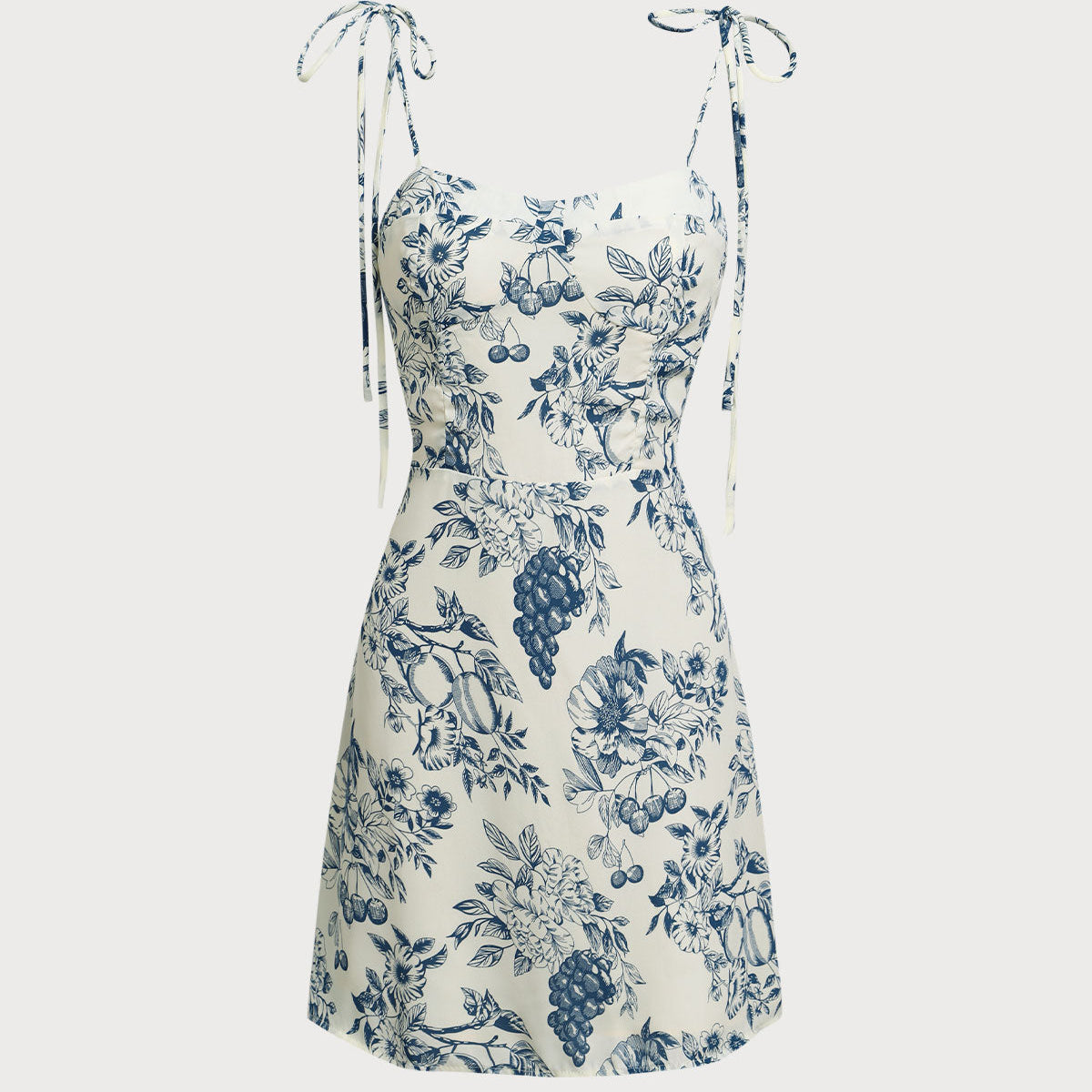 Belltoile™ Mavi Çiçekli Slip Mini Elbise