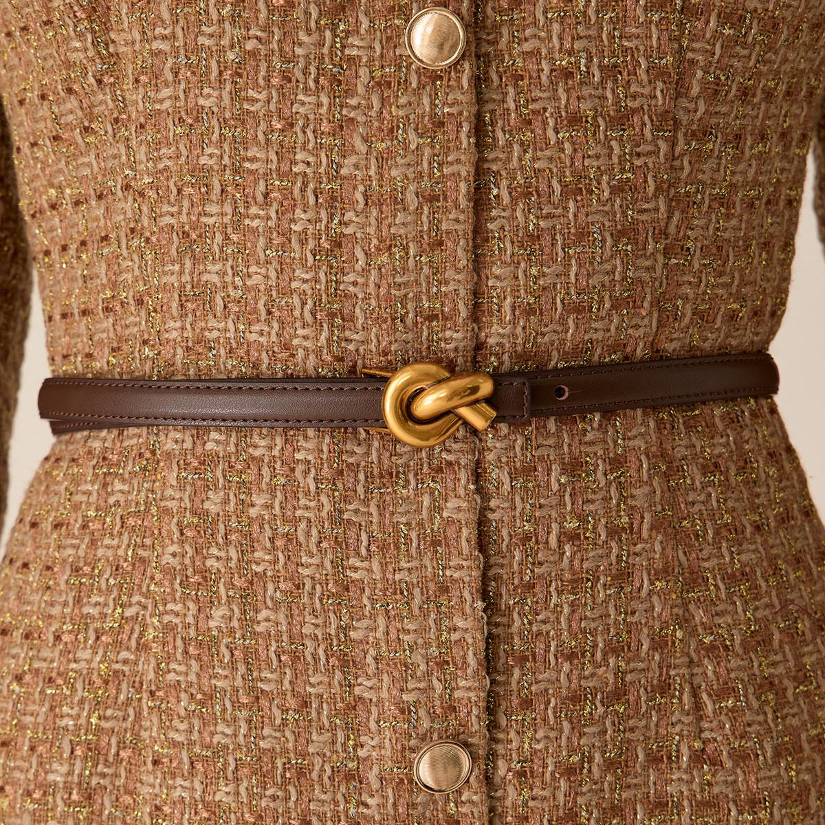 Belltoile™ Kahve Retro Deri Kemerler