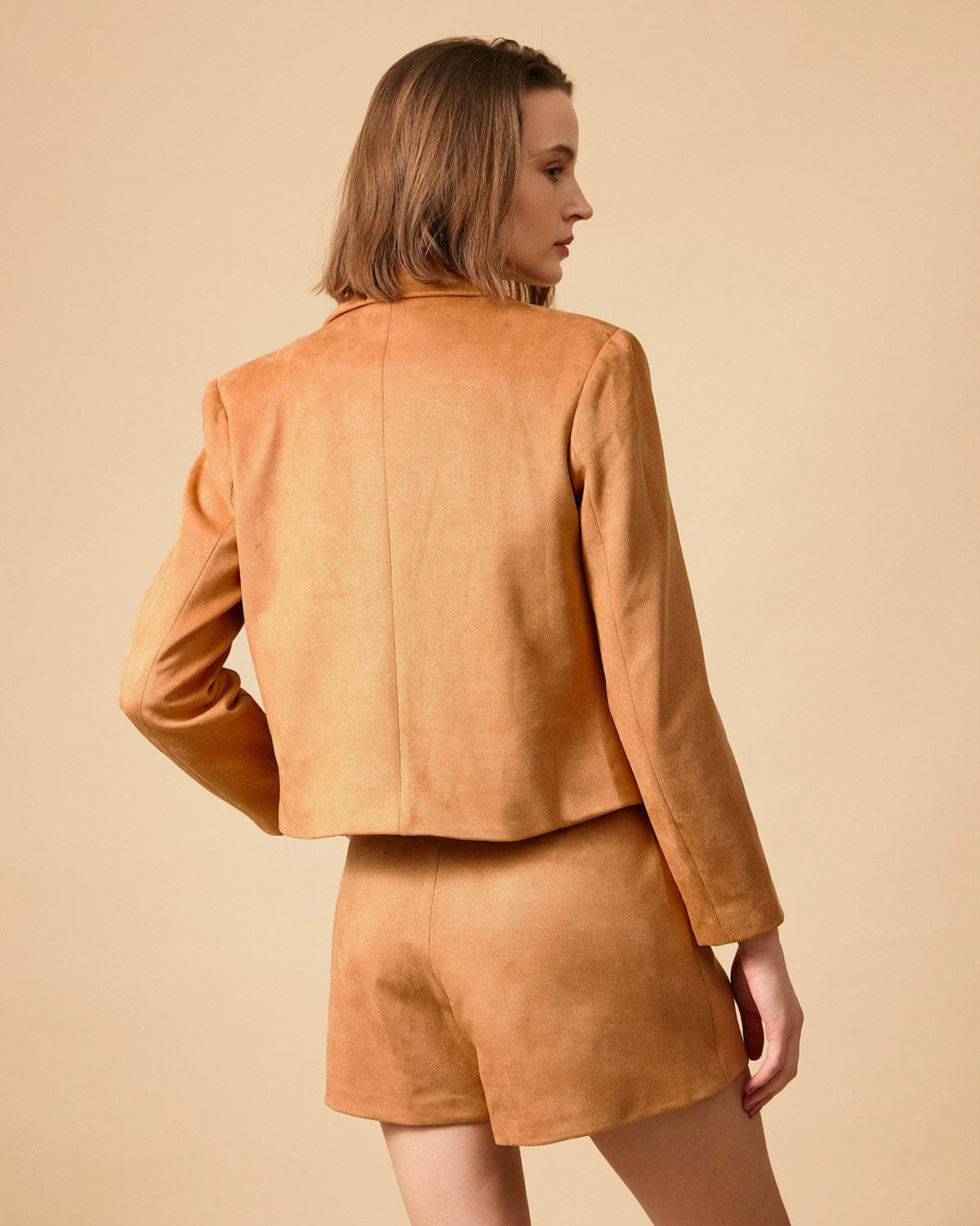 Belltoile™ Yakalı Düğmeli Süet Blazer