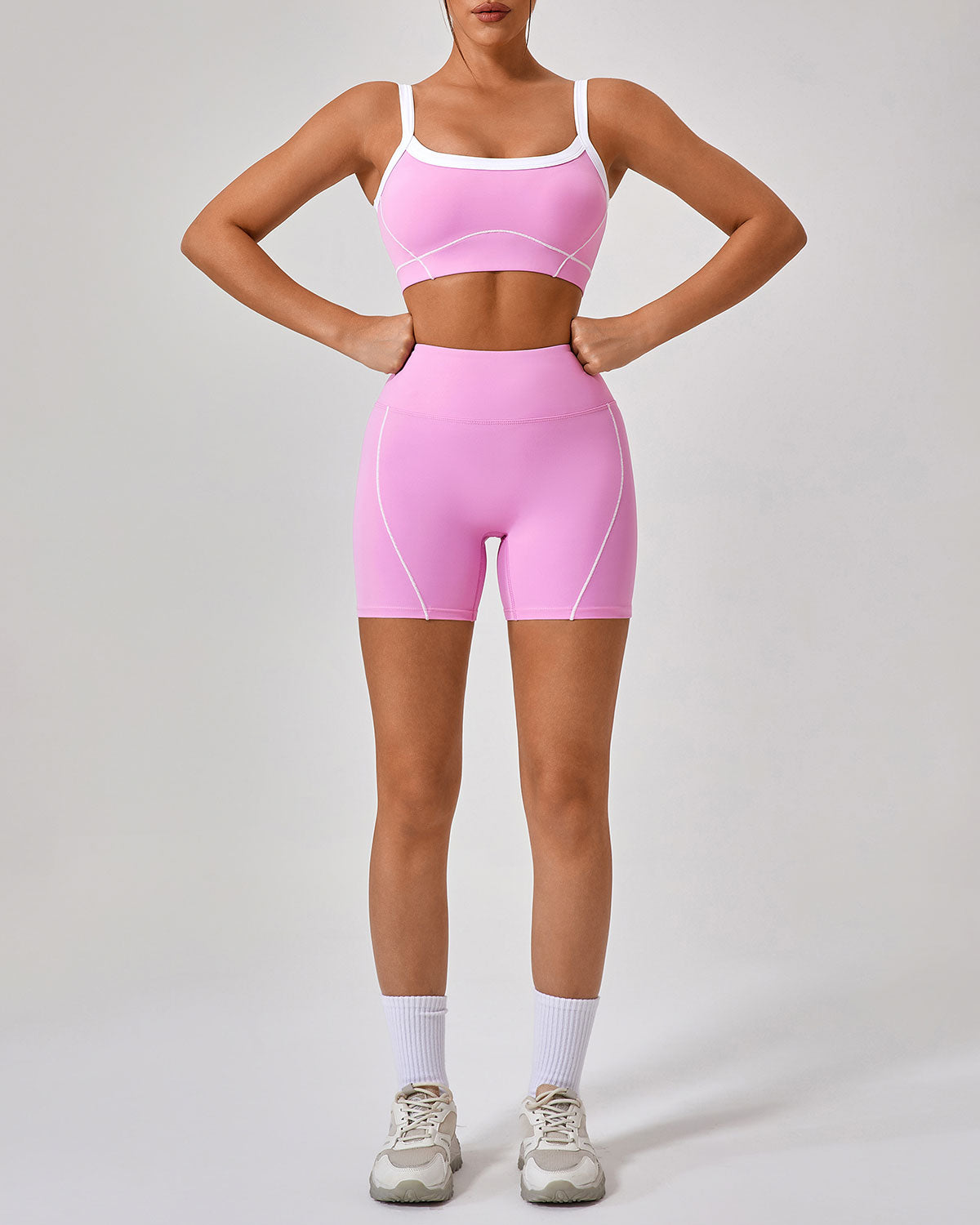 Belltoile™ Pembe Yüksek Streç Yoga Pantolonu