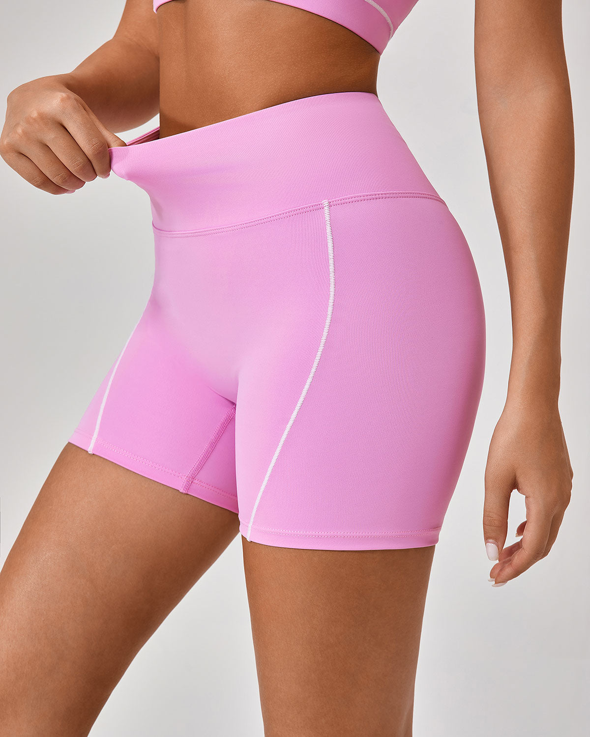 Belltoile™ Pembe Yüksek Streç Yoga Pantolonu