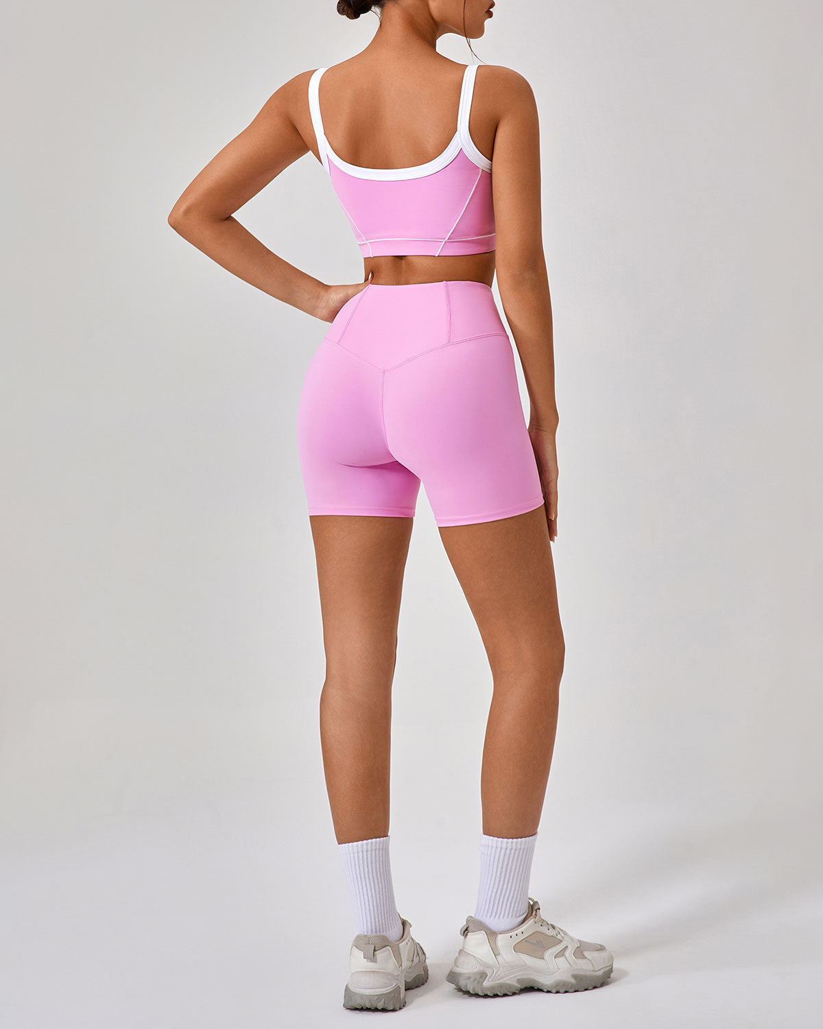 Belltoile™ Pembe Yüksek Streç Yoga Pantolonu