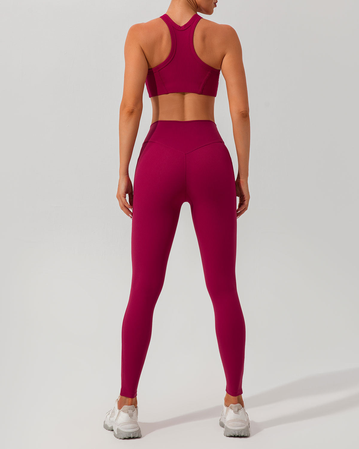 Belltoile™ Kırmızı Çabuk Kuruyan Yüksek Bel Yoga Taytı