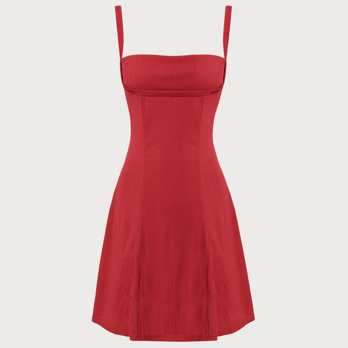 Belltoile™ Kırmızı A Kesim Slip Mini Elbise