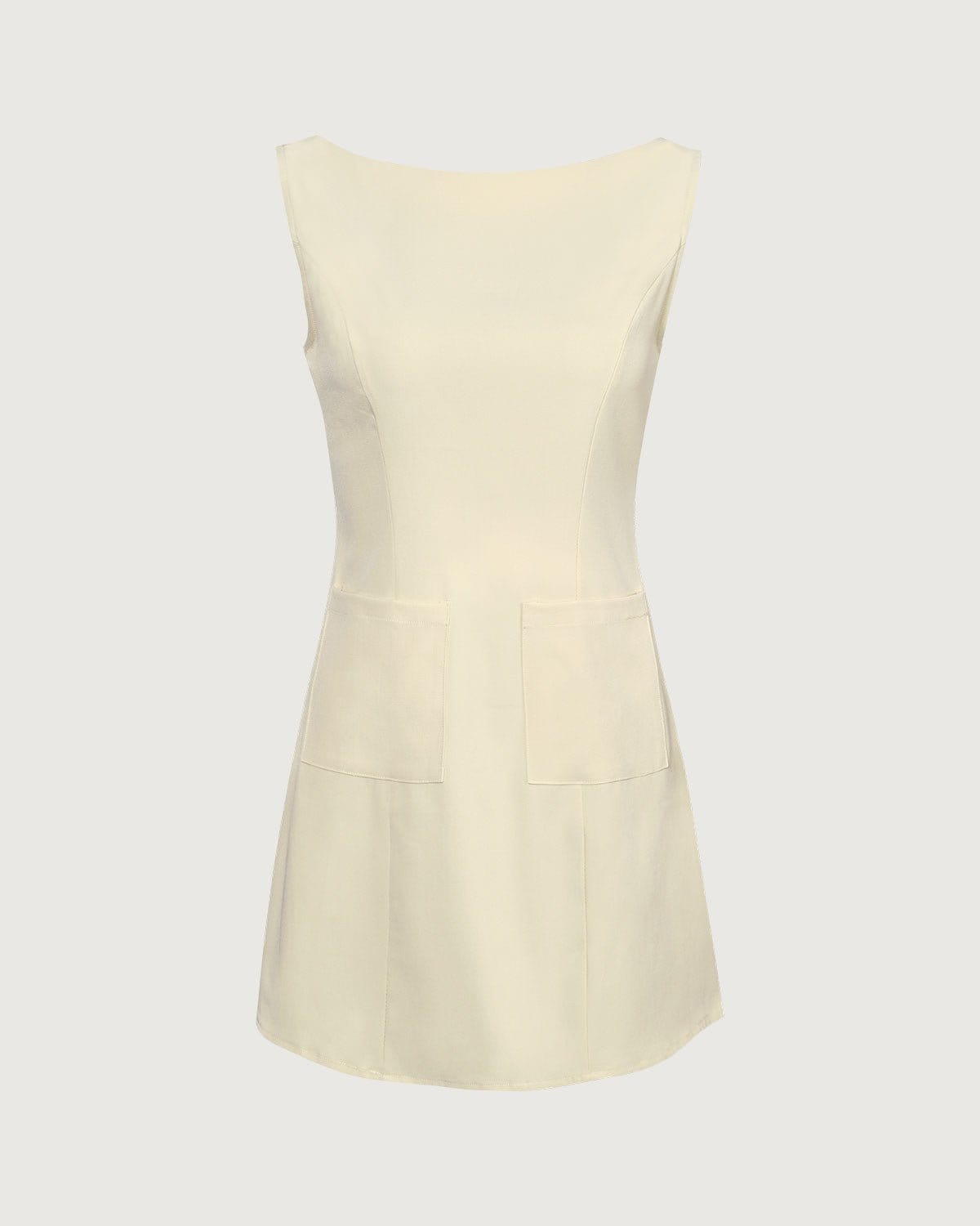 Belltoile Sarı Kayık Yaka Mini Elbise