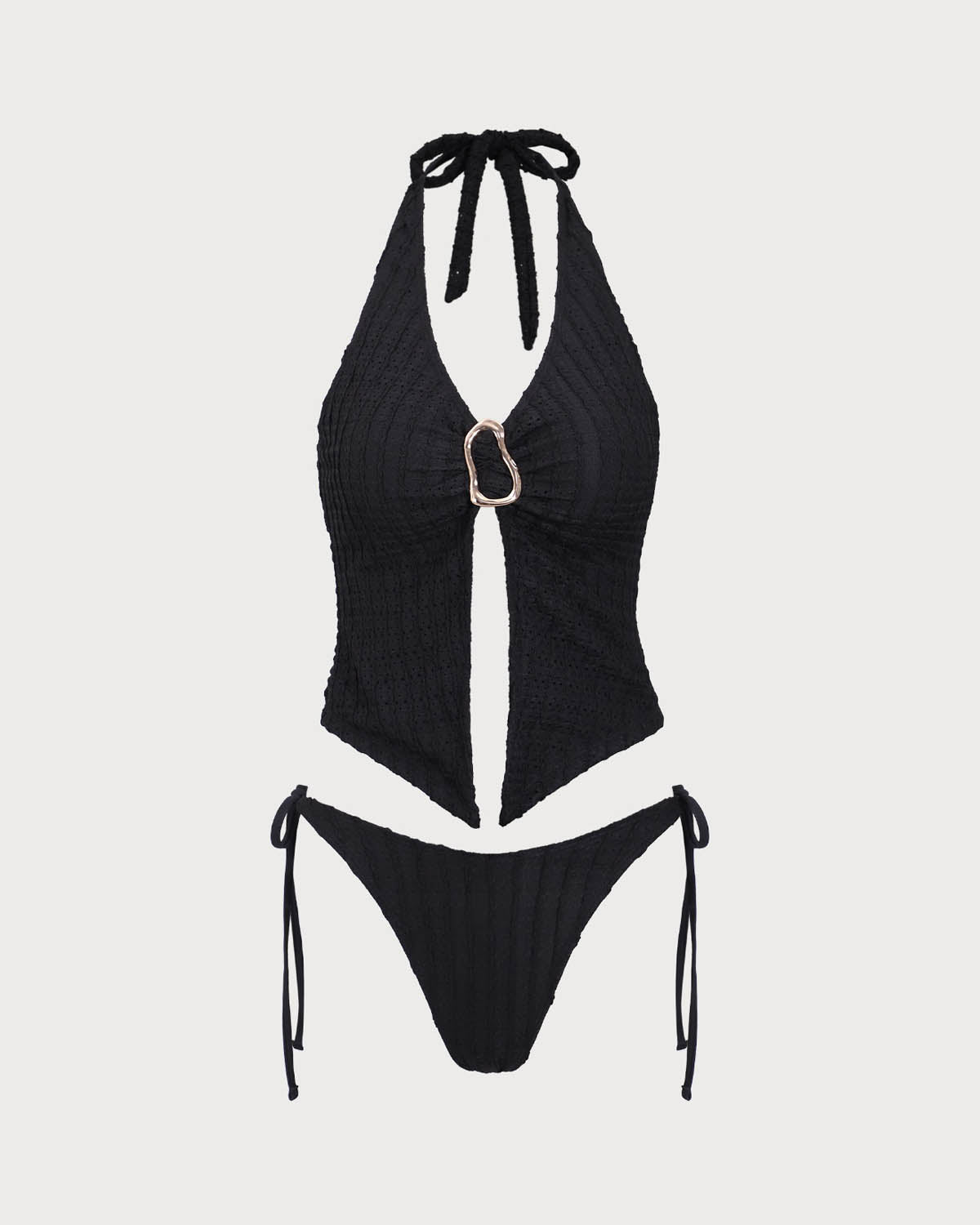 Belltoile™ Siyah Kesme O-Ring Tankini Mayo