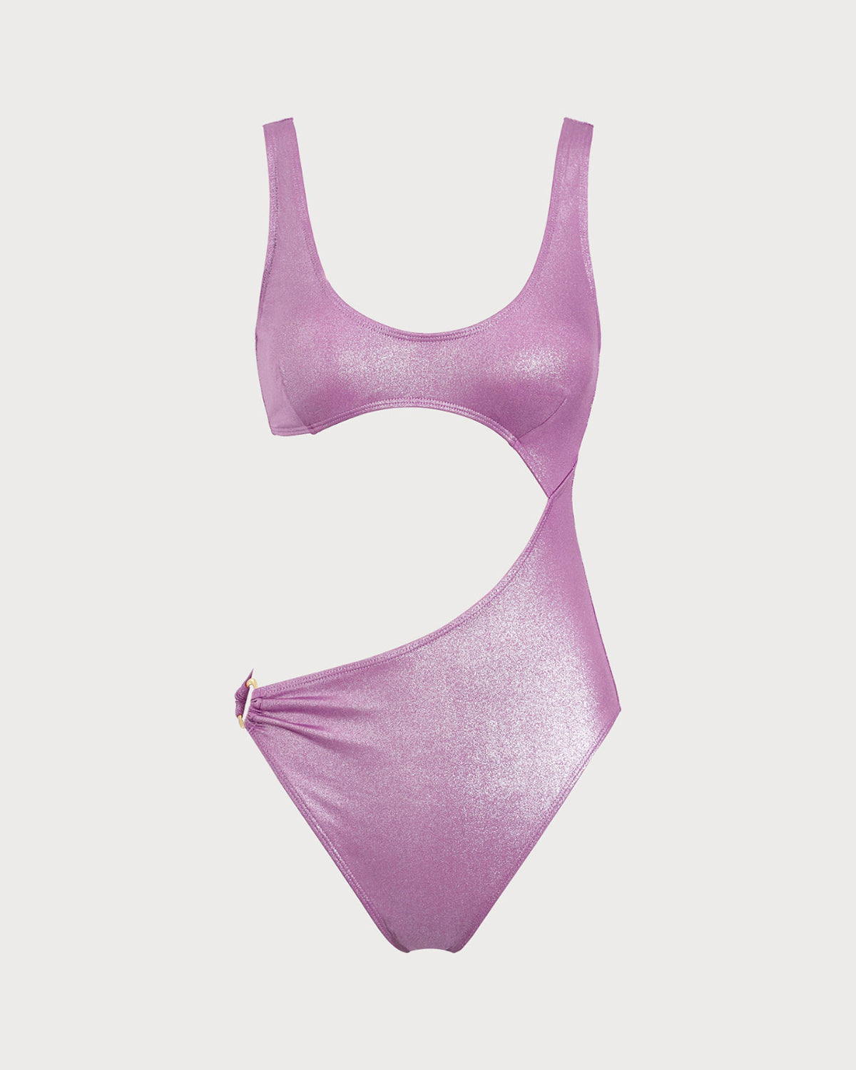 Belltoile™ Mor Payetli Kesikli Bikini Seti