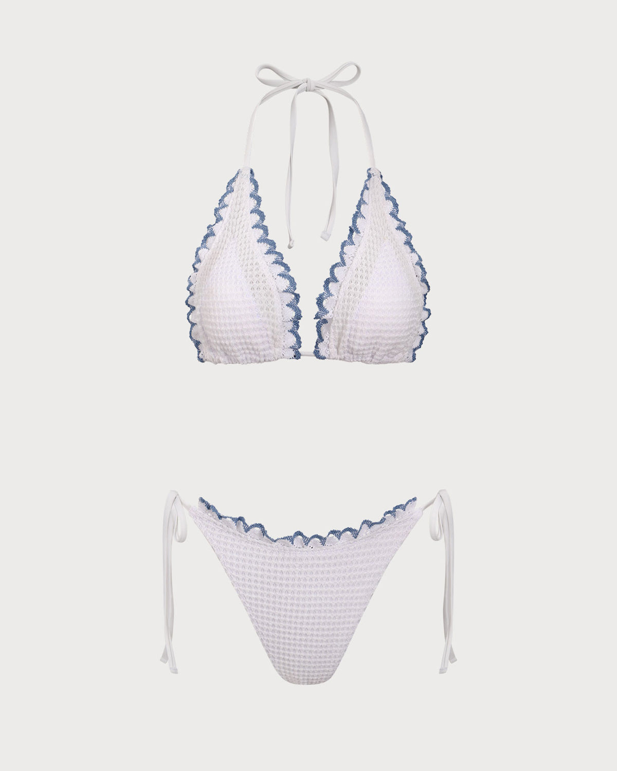 Belltoile™ Beyaz Kontrast Dantel Bikini Takımı