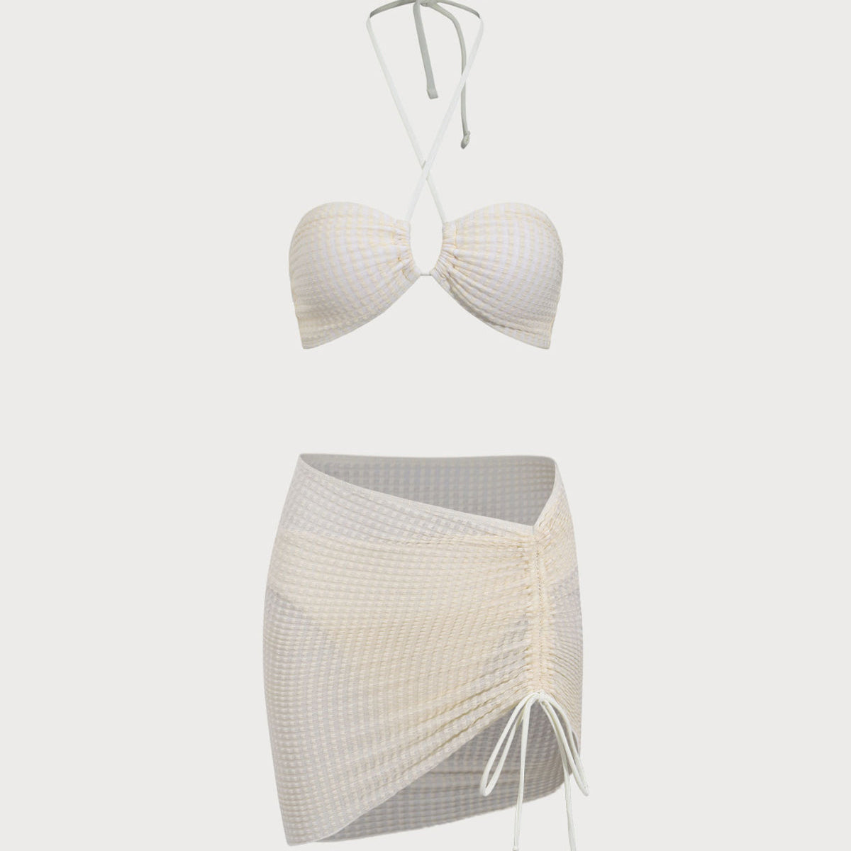 Belltoile™ Bej Straplez Bikini Takımı