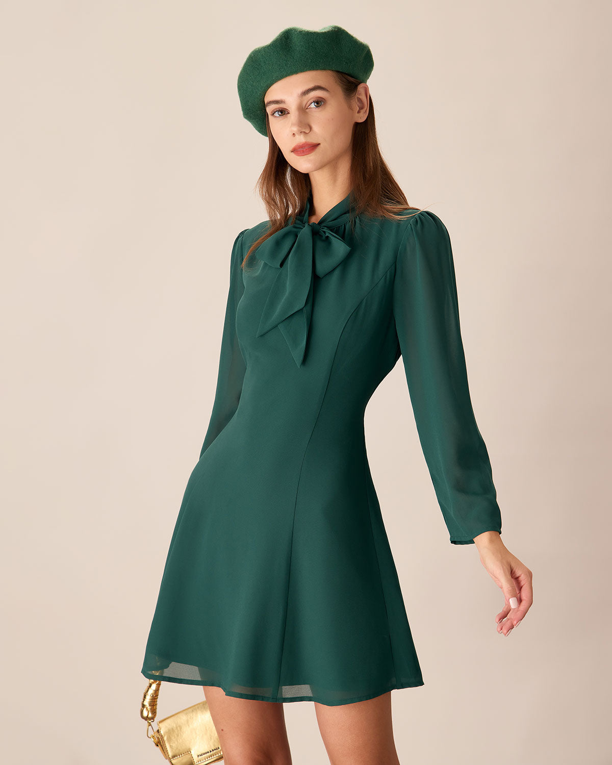 Belltoile™ Yeşil Bağcıklı Transparan Mini Elbise