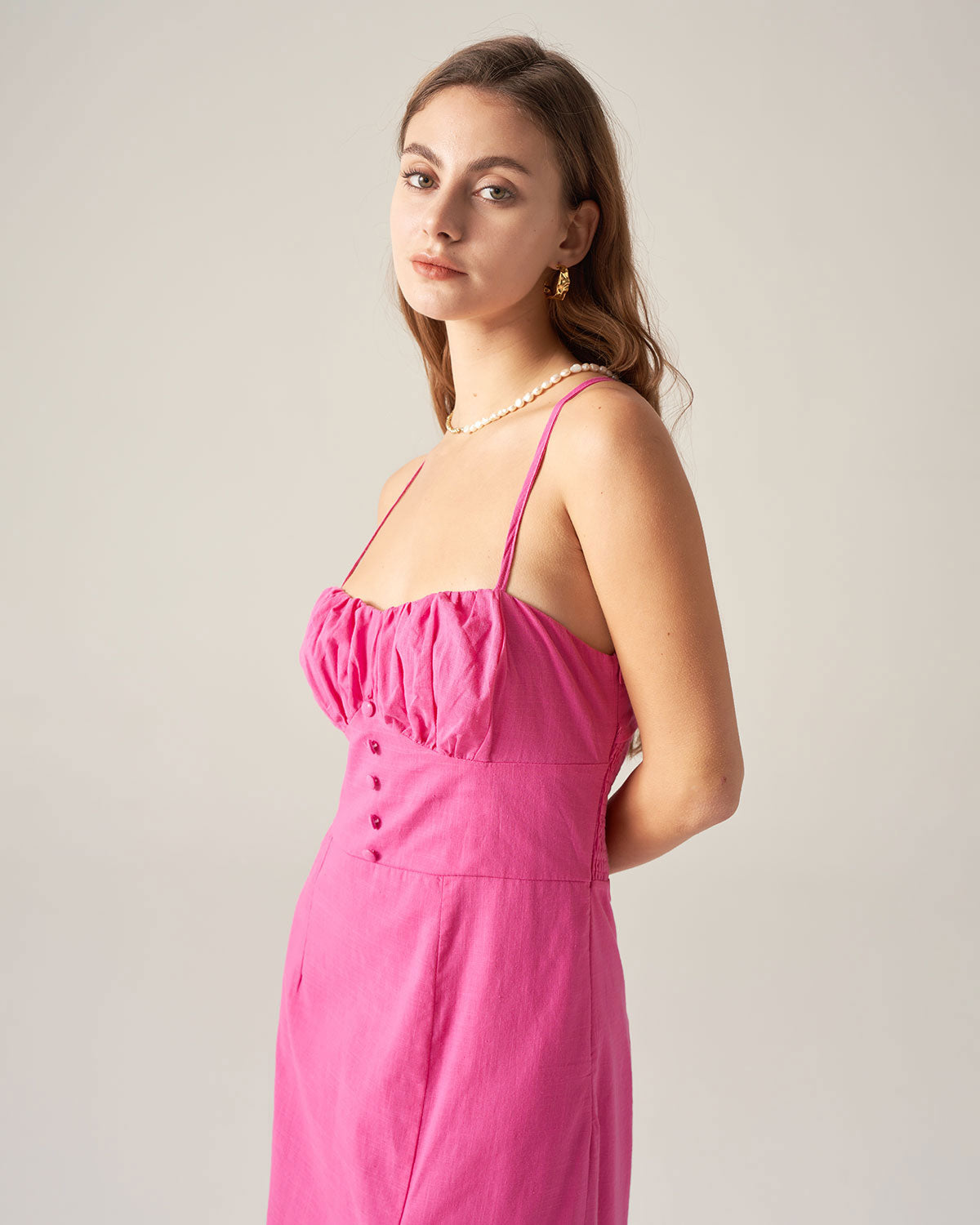 Belltoile™ Kırmızı Dantelli Sırtı Açık Slip Midi Elbise