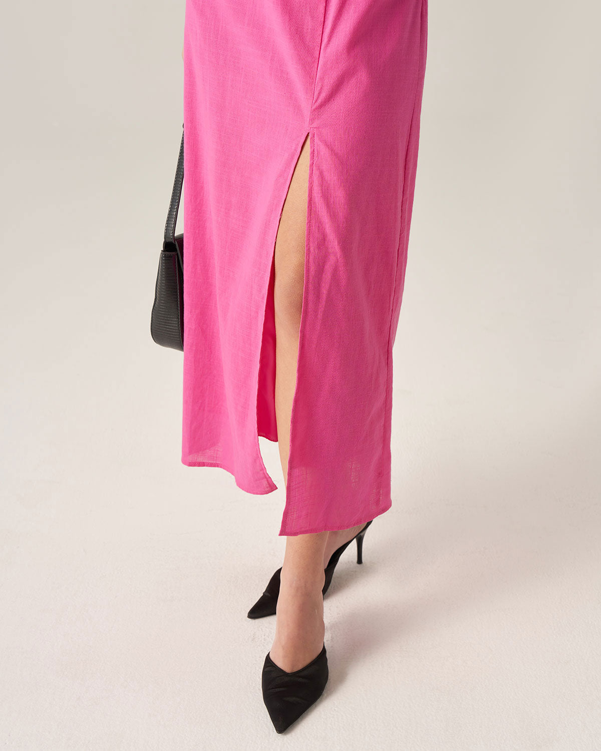 Belltoile™ Kırmızı Dantelli Sırtı Açık Slip Midi Elbise