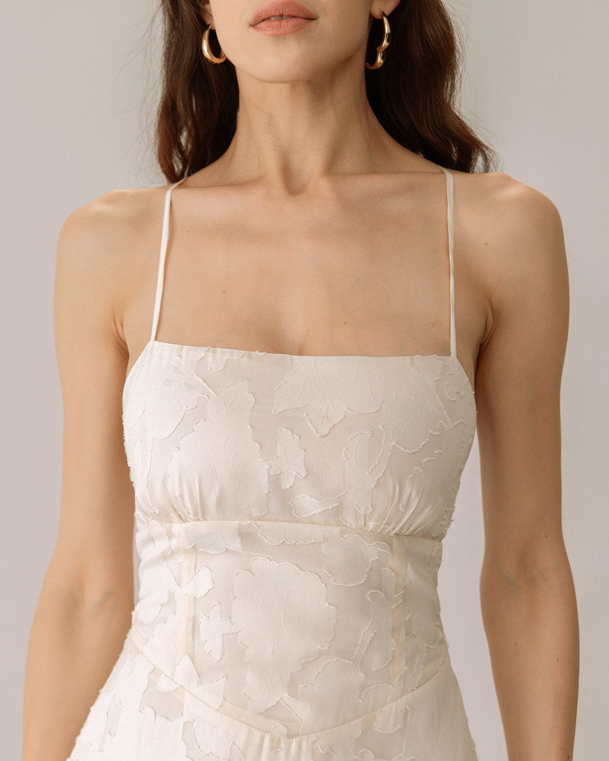 Belltoile Kayısı Jakarlı Korse Slip Maxi Elbise