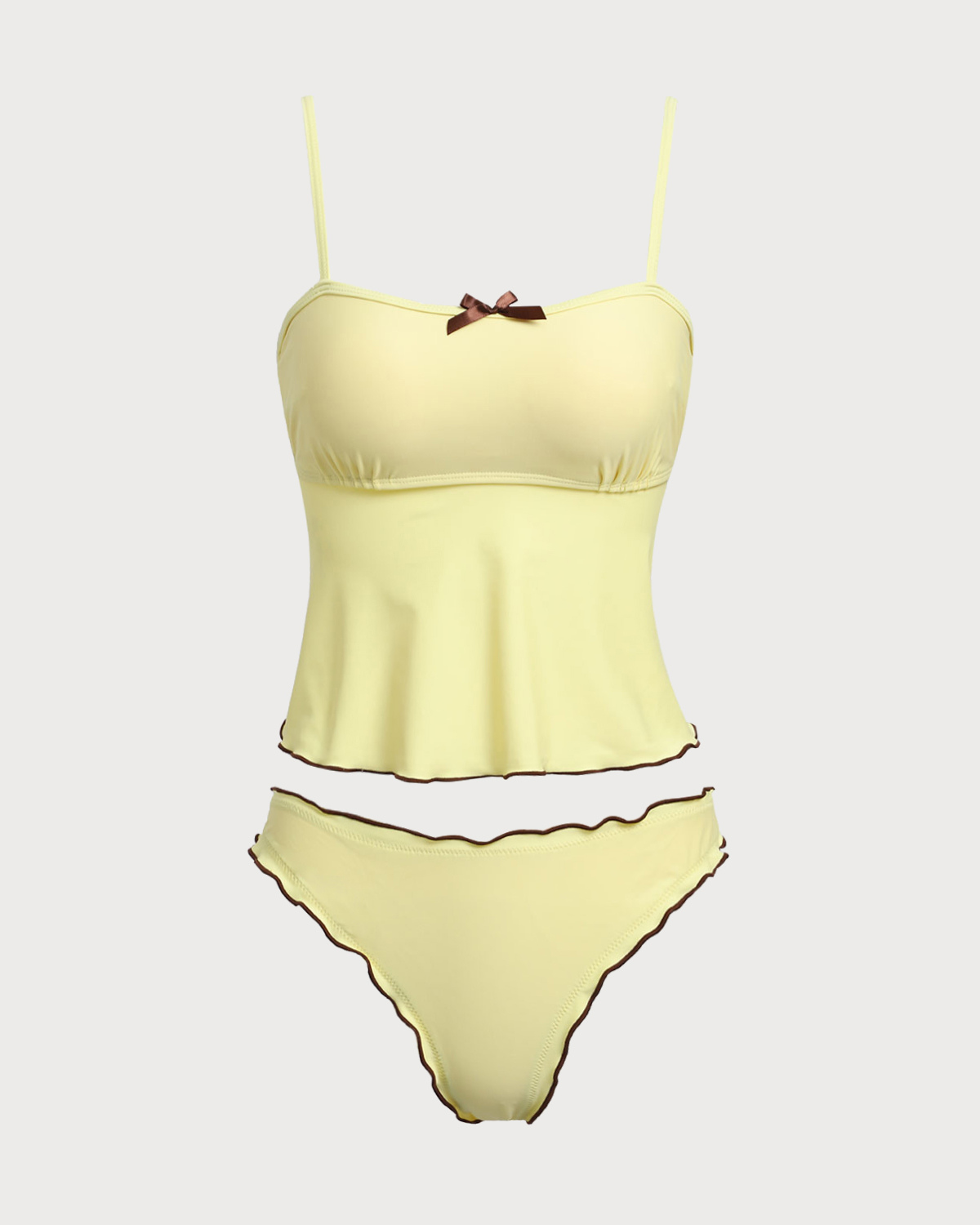 Belltoile™ Sarı Kontrastlı Tankini Mayo