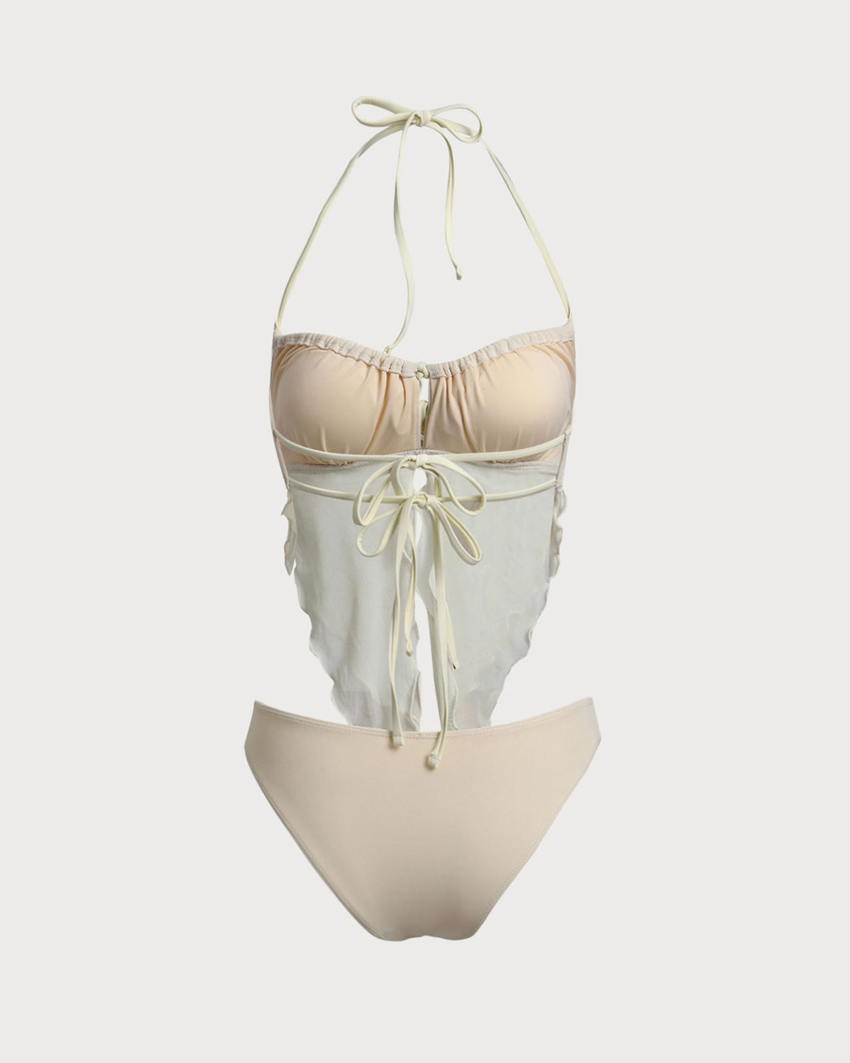 Belltoile™ Beyaz File Dantelli Tankini Mayo