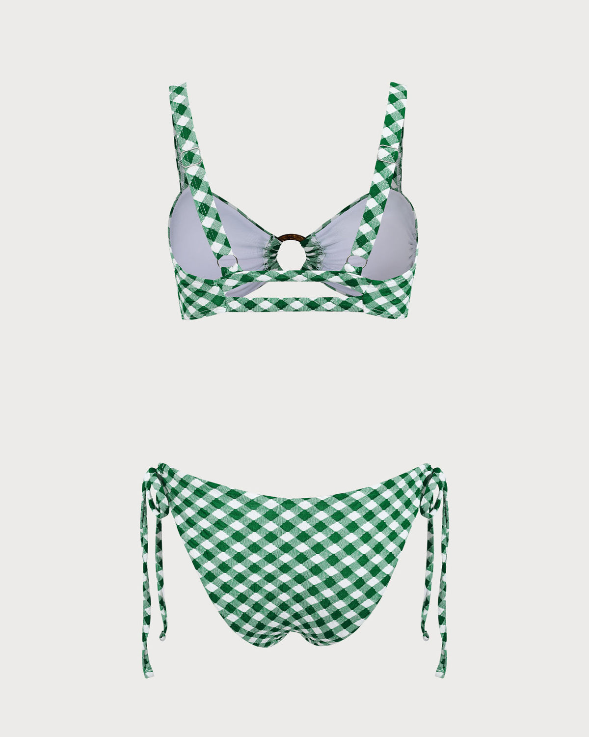 Belltoile™ Yeşil Ekose O-Ring Bikini Seti