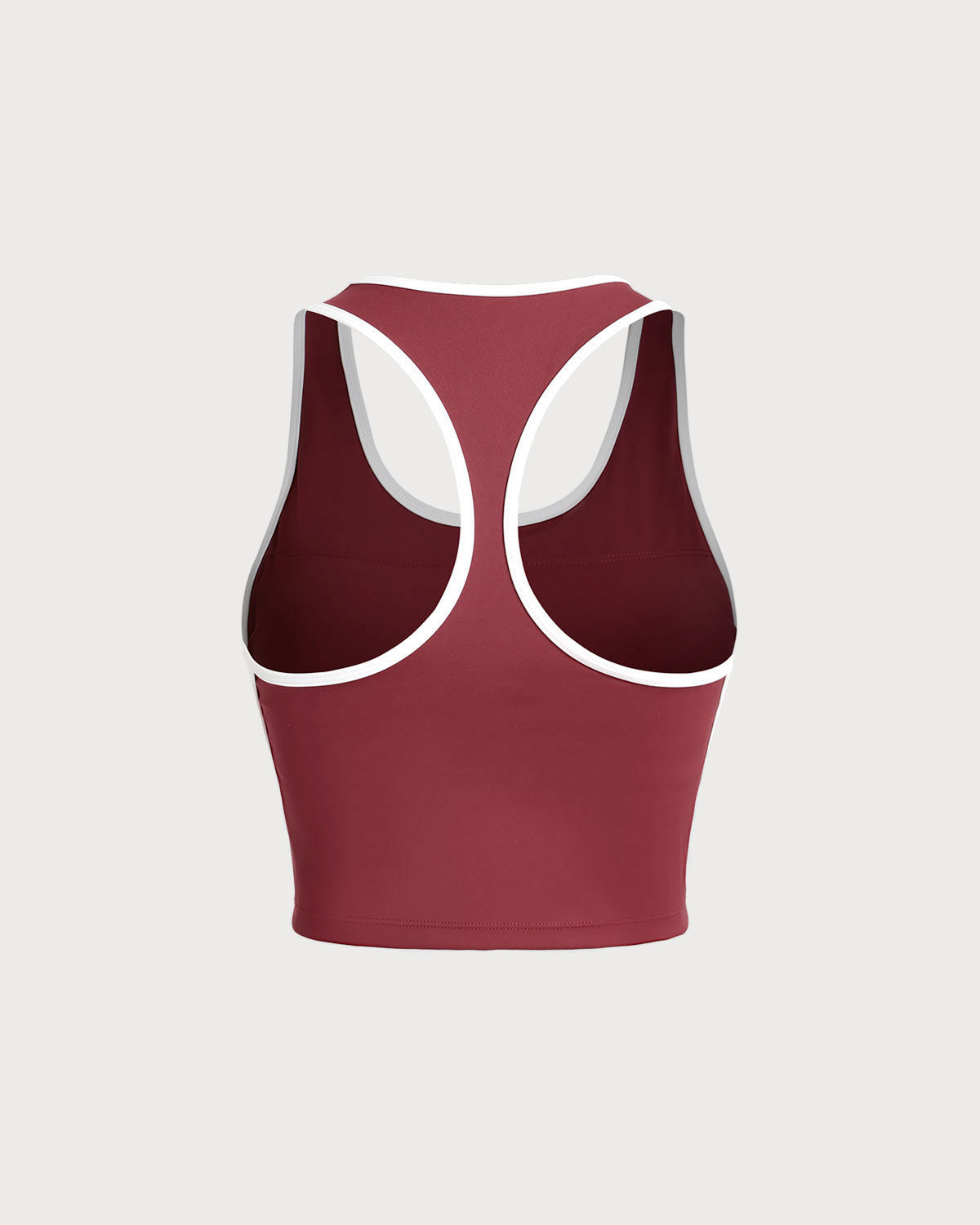 Belltoile™ Kırmızı Yuvarlak Yaka Yoga Atleti - Hafif Destekli