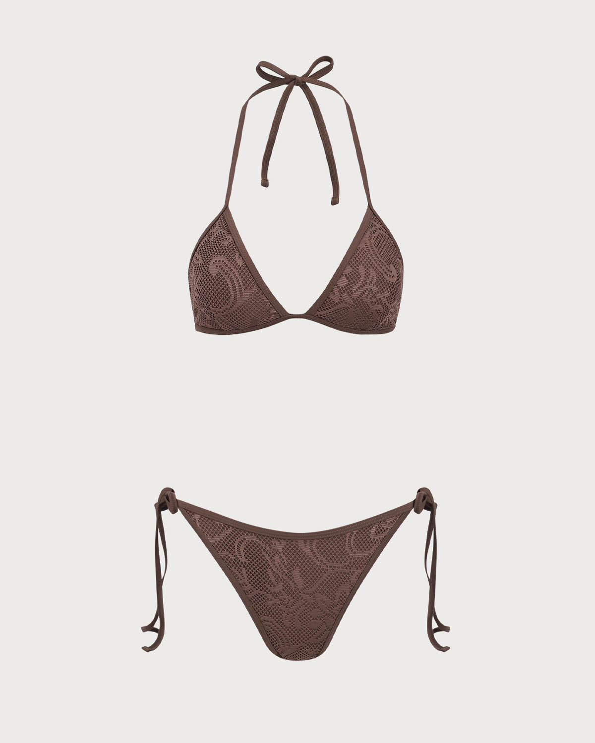 Belltoile™ Kahverengi File Bikini Üçlü Takım