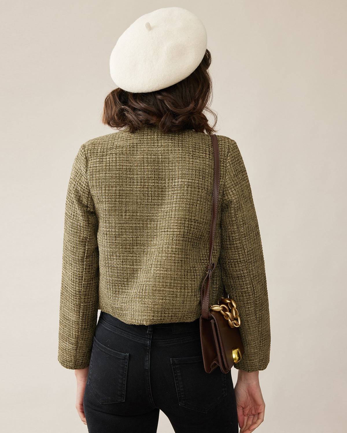 Belltoile™ Vintage Katı Tüvit Ceket