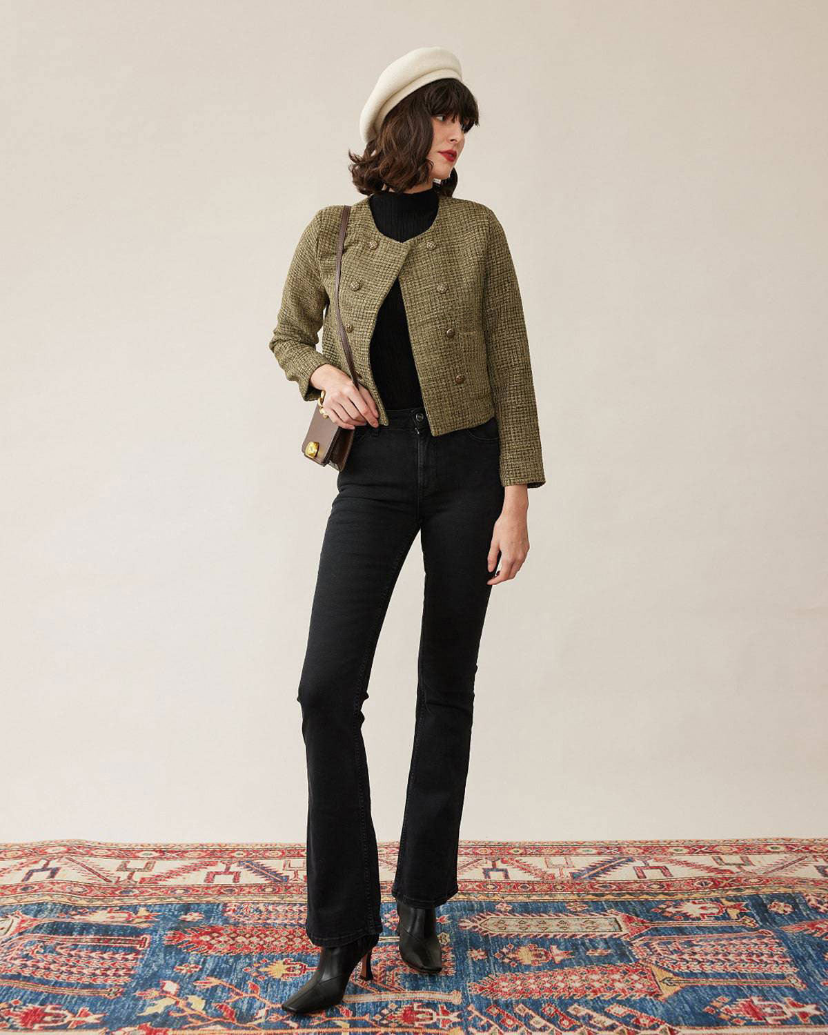 Belltoile™ Vintage Katı Tüvit Ceket