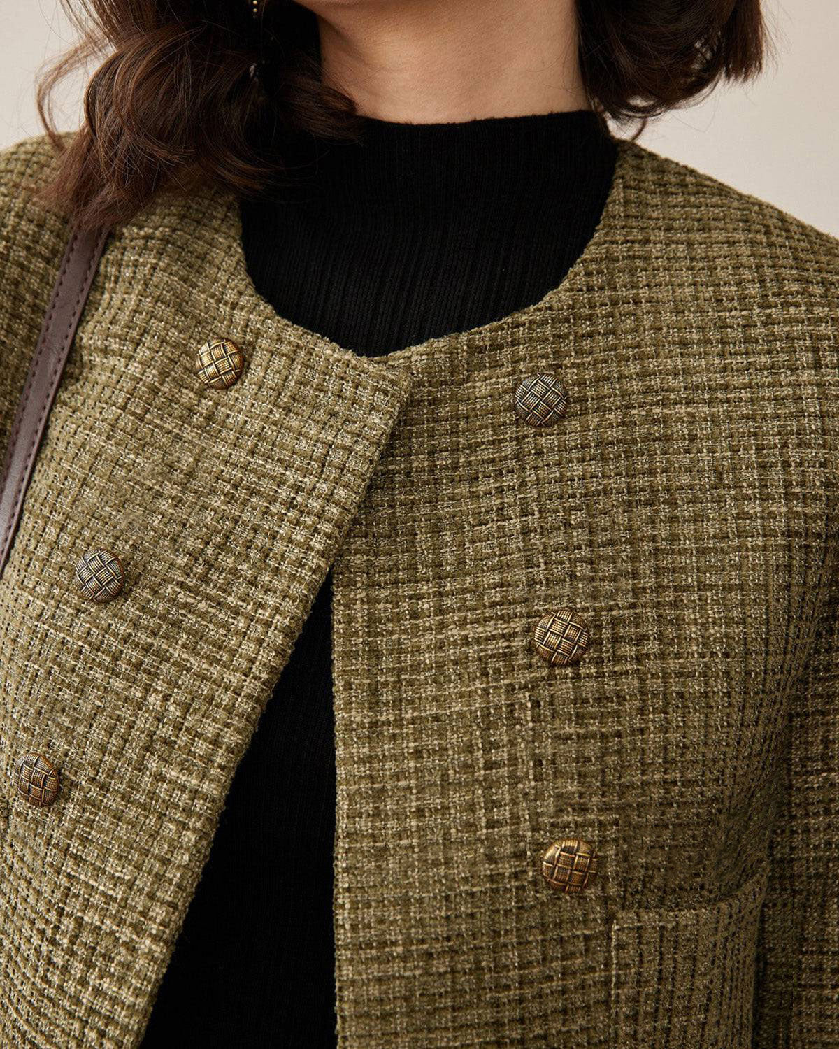 Belltoile™ Vintage Katı Tüvit Ceket