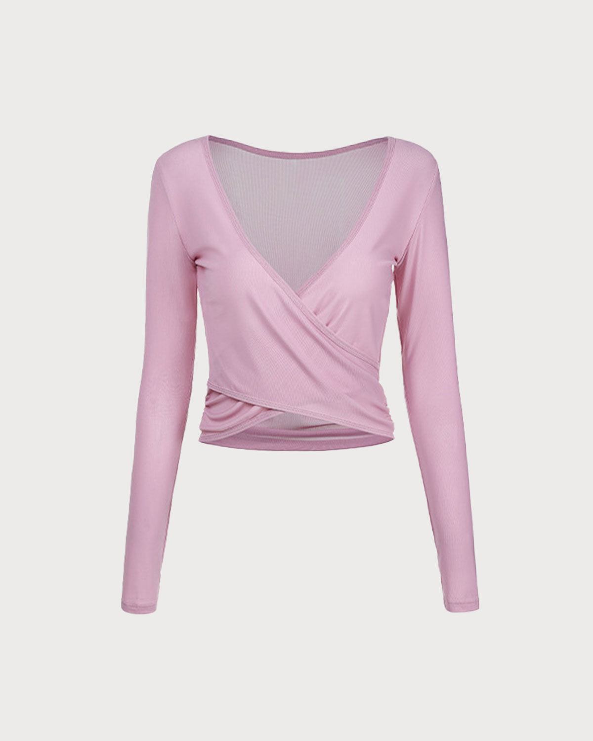 Belltoile™ Pembe Surplice Uzun Kollu Örtü - Hafif Destek