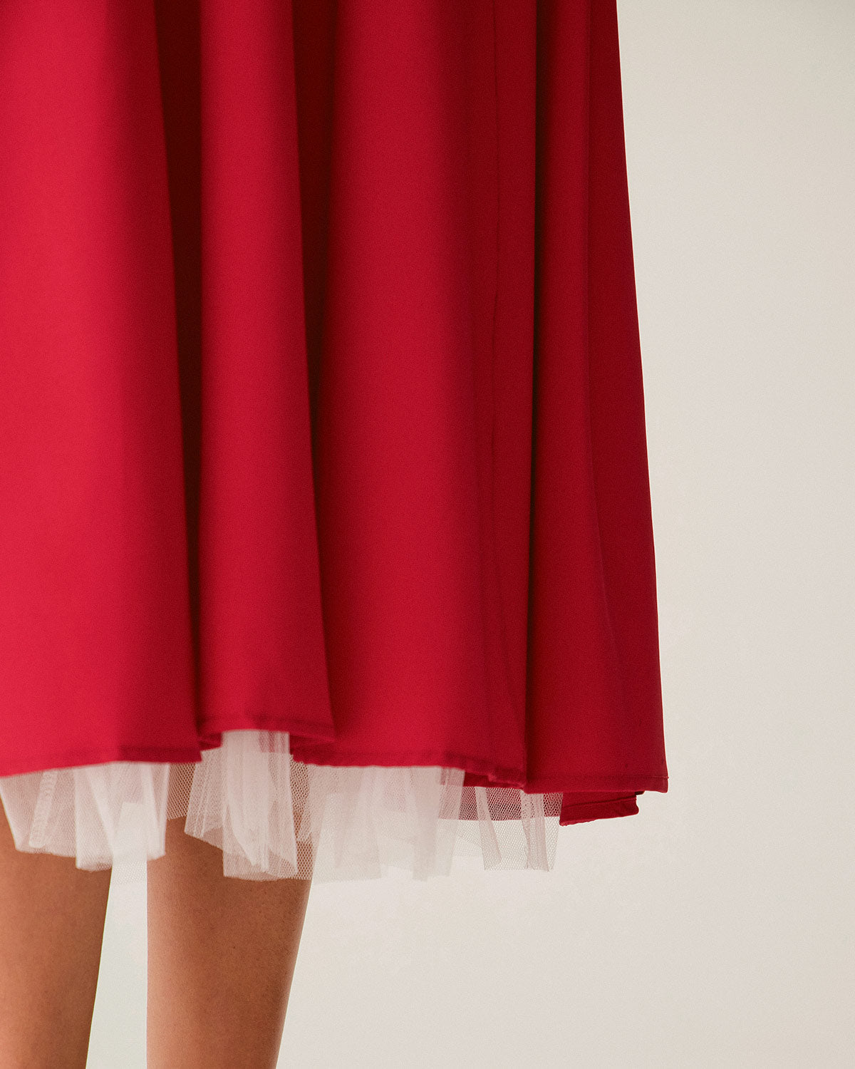 Belltoile Kırmızı Kalp Yaka Slip Maxi Elbise
