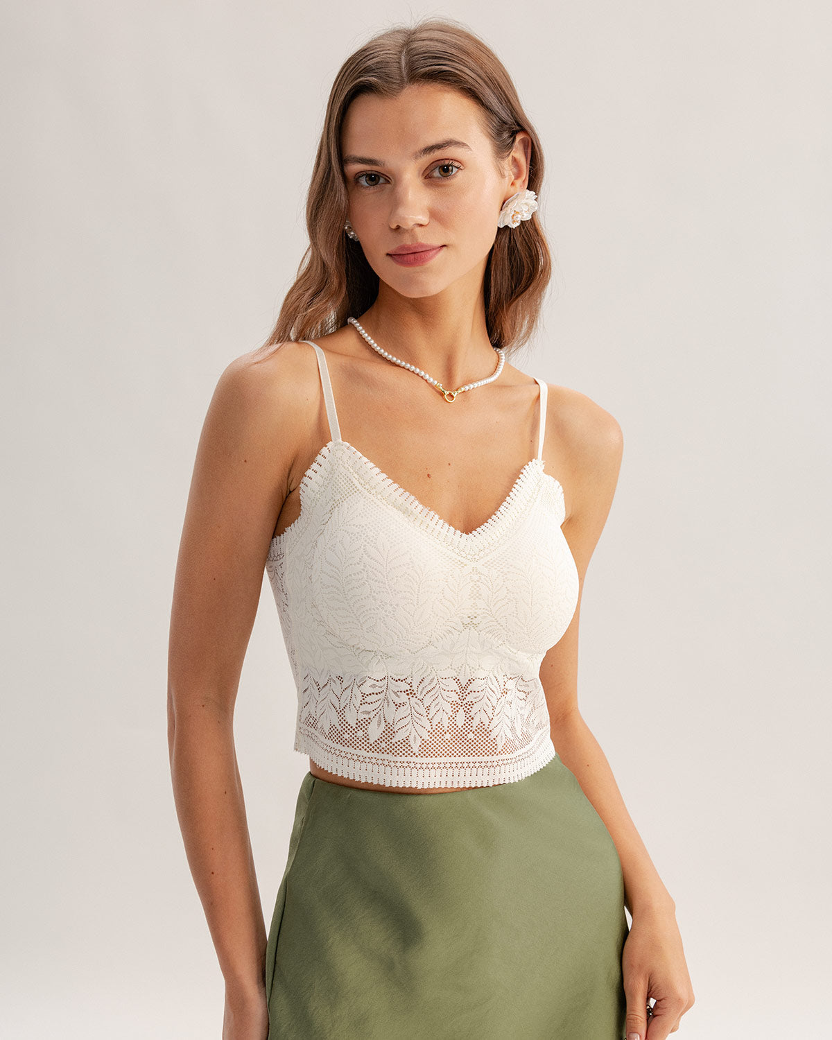 Belltoile™ Beyaz File Jakarlı Büstiyer