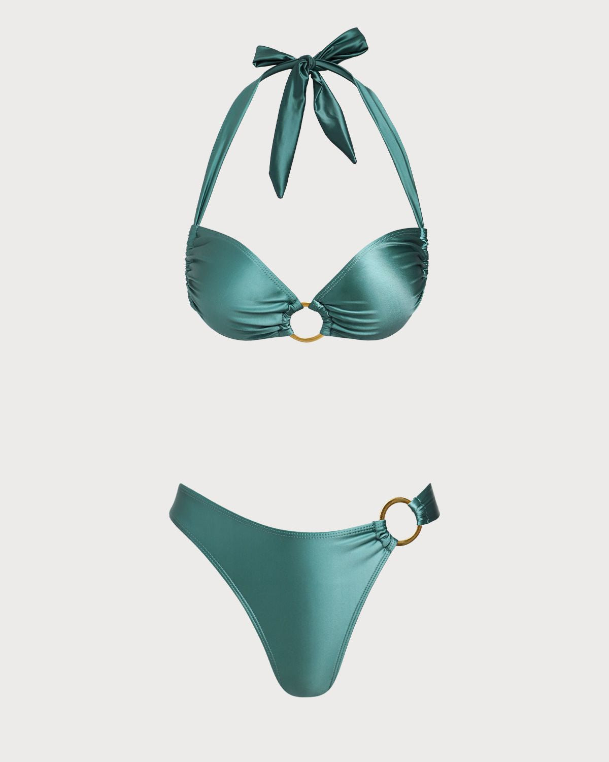Belltoile™ Yeşil O-Ringli Halter Bikini Takımı