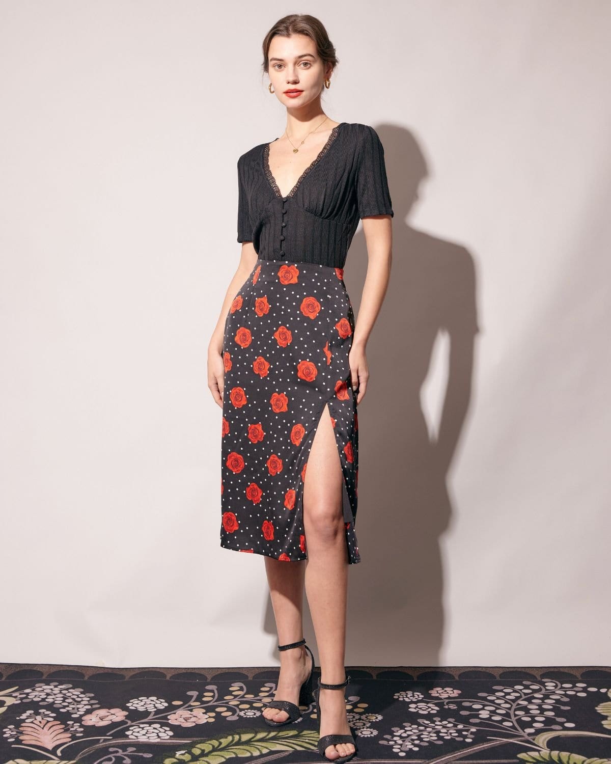 Belltoile Nervürlü Dantel Trim Tişört