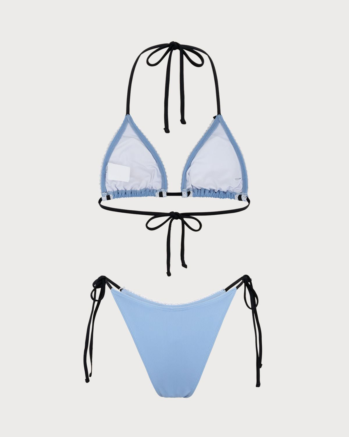 Belltoile™ Mavi Kontrast Dantel Bikini Takımı