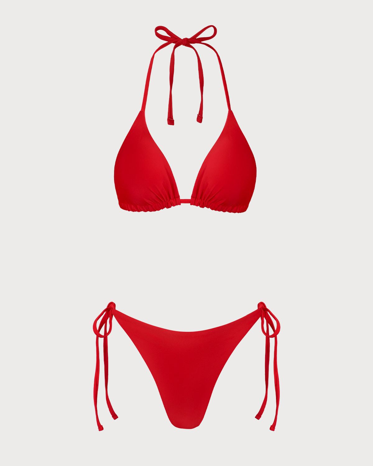 Belltoile™ Kırmızı Çiçekli Çift Taraflı Bikini Takımı