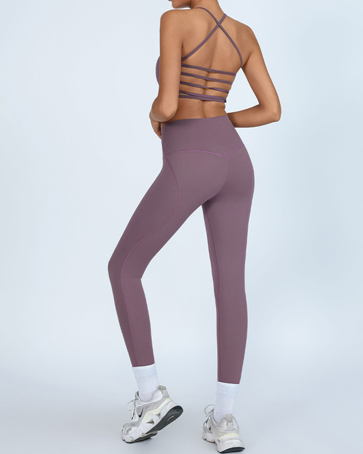 Belltoile™ Mor Yüksek Streç Yoga Taytı