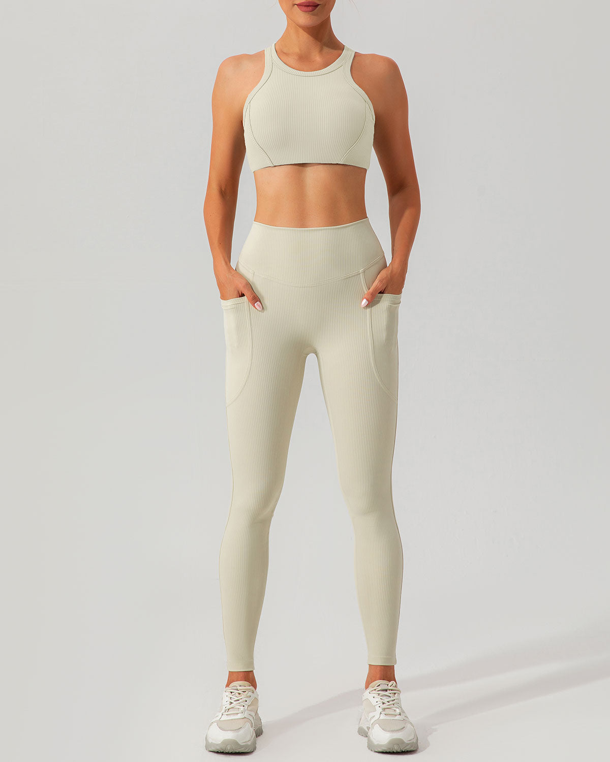 Belltoile™ Bej Sırtlı Yoga Atlet