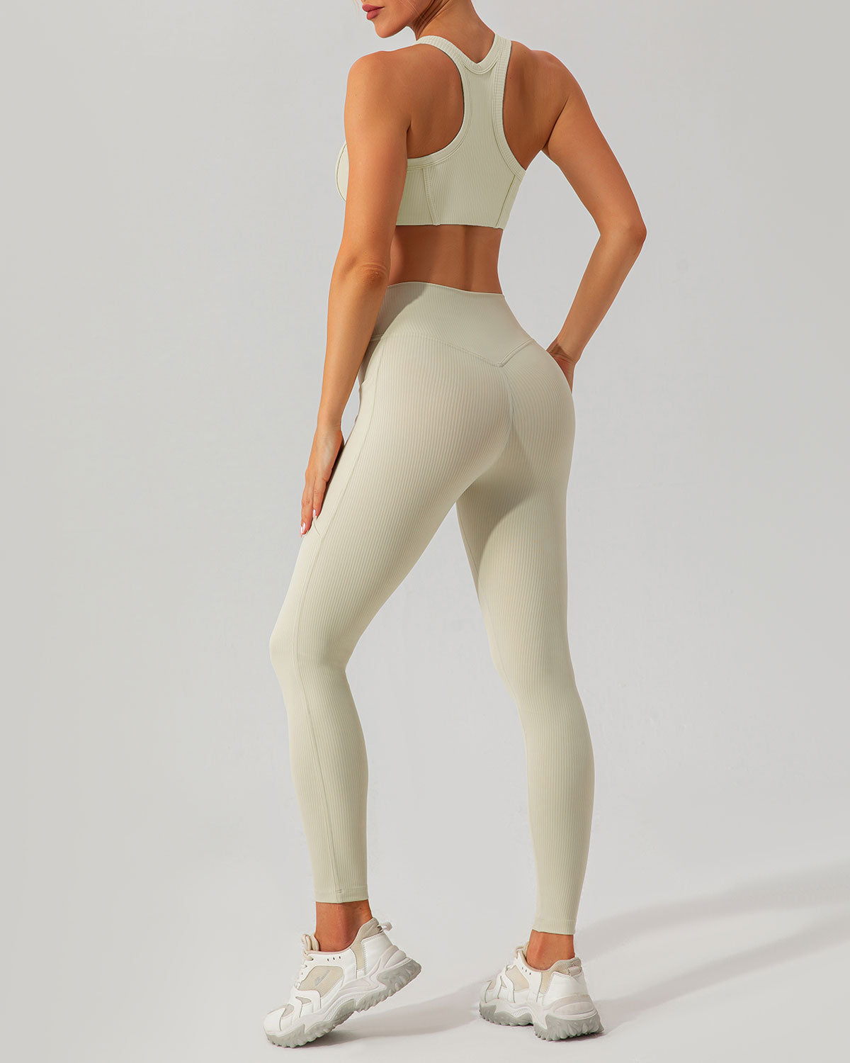 Belltoile™ Bej Çabuk Kuruyan Yüksek Bel Yoga Taytı