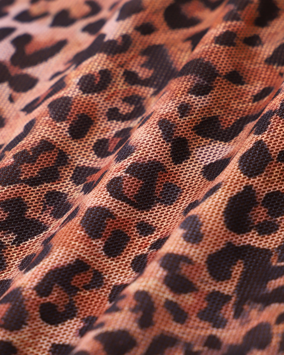 Belltoile™ Kahverengi Büzgülü Leopar Desenli Tankini Mayo