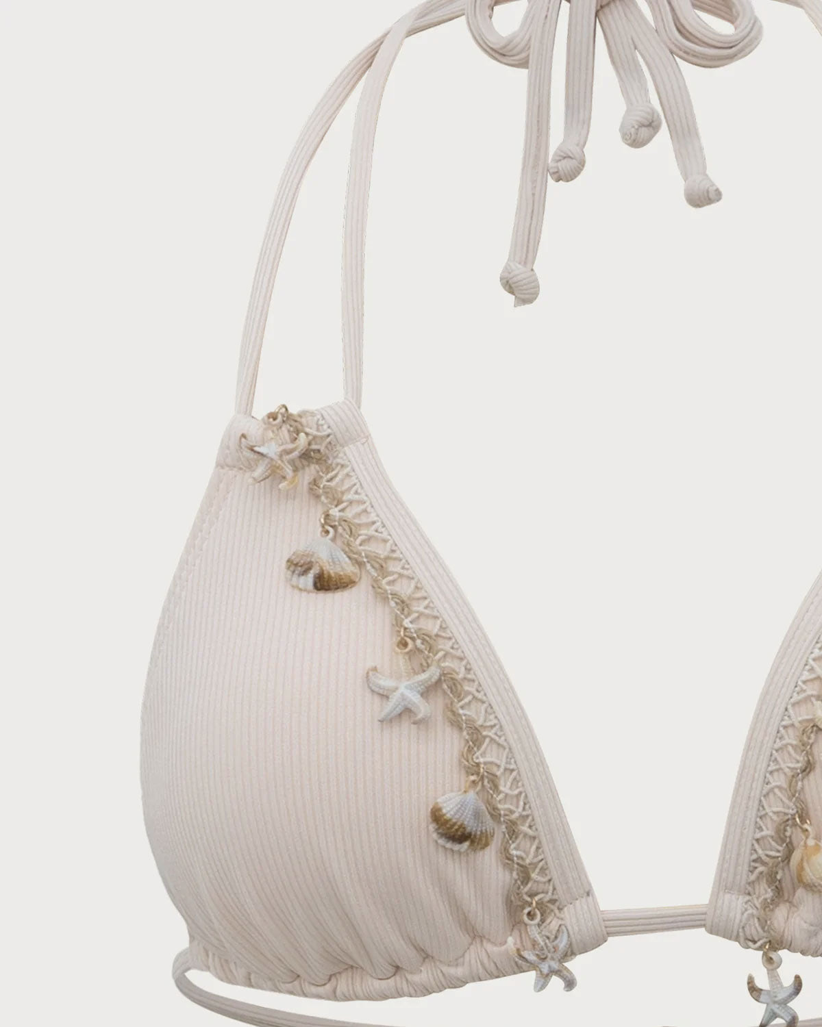 Belltoile Beyaz Deniz Kabuğu İşlemeli Bikini Takımı