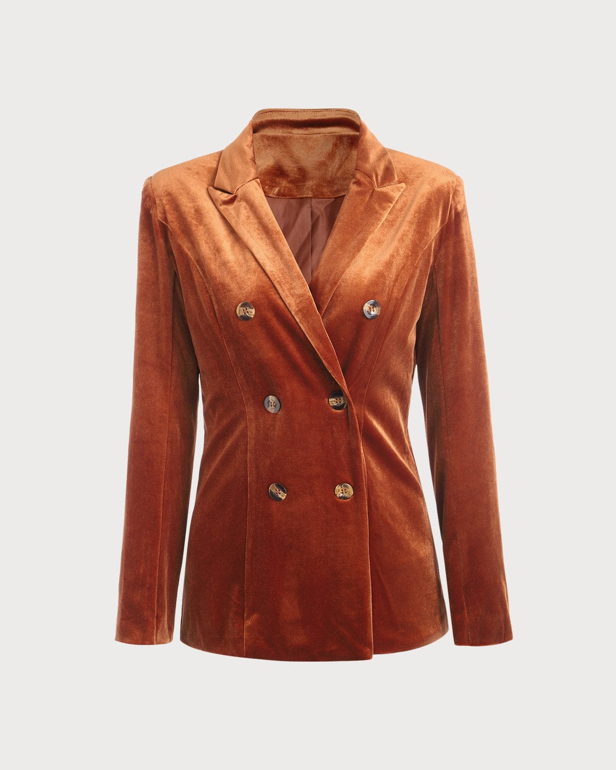 Belltoile™ Yakalı Kruvaze Kadife Blazer
