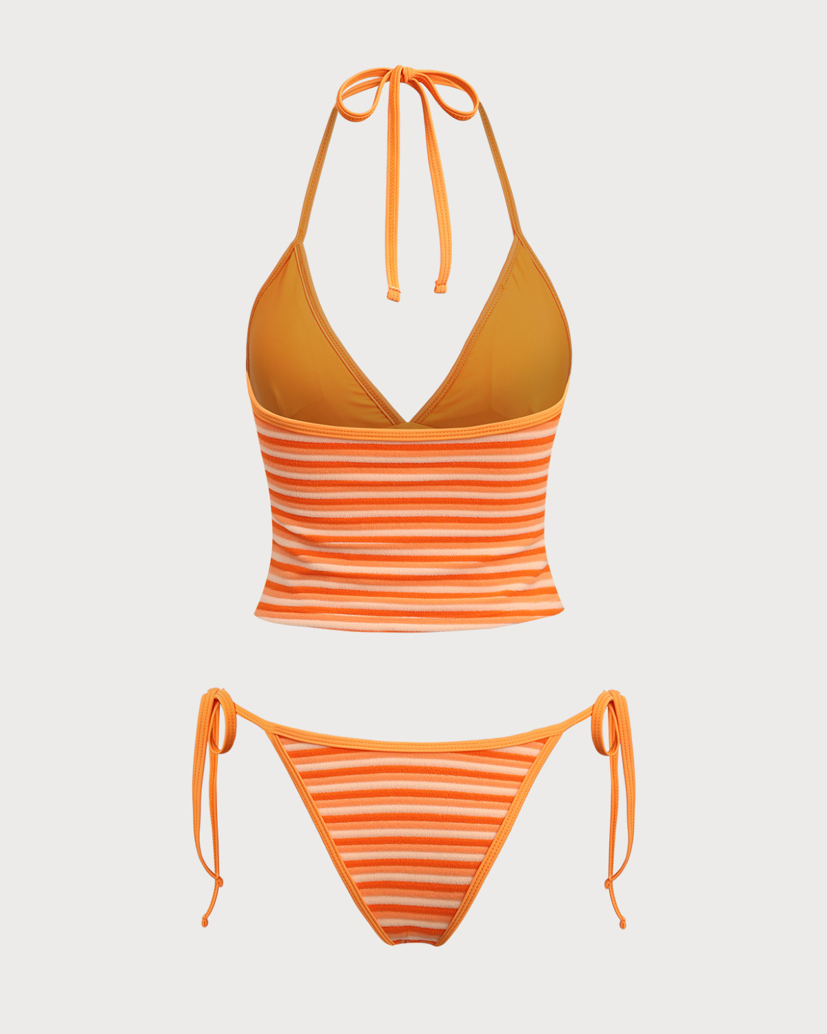 Belltoile™ Turuncu Çizgili Tankini Mayo