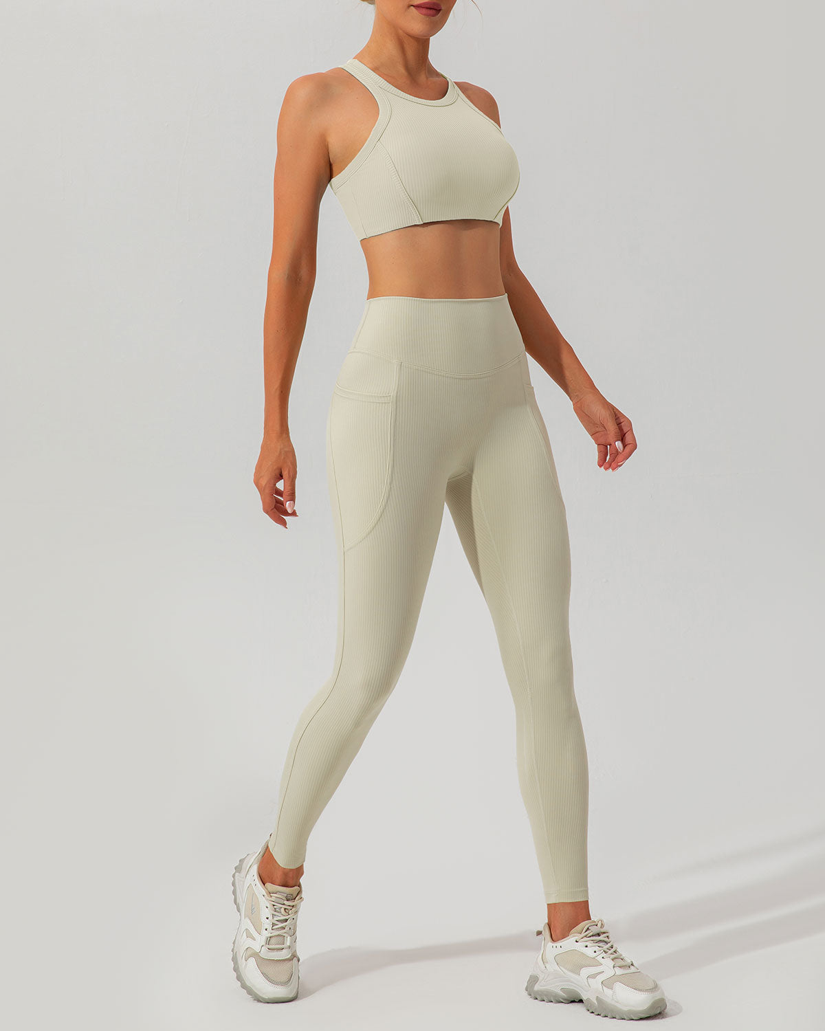 Belltoile™ Bej Sırtlı Yoga Atlet