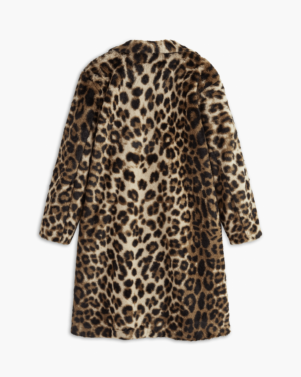Leopar Desenli Faux Kürk