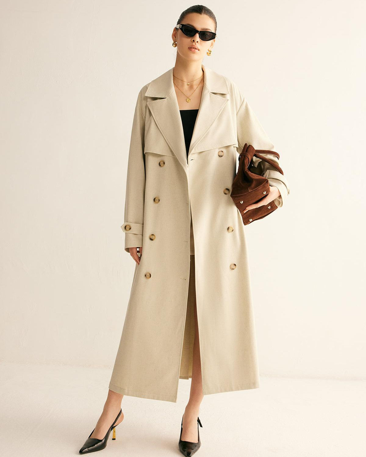 Elegance Pleated Trençkot
