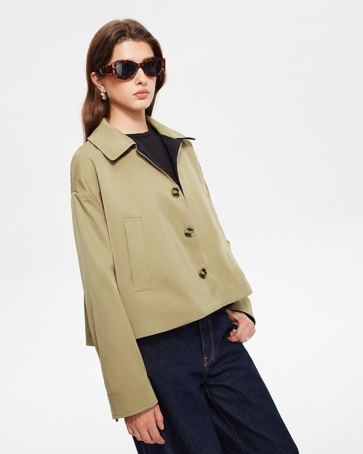 Urban Elegance Crop Ceket